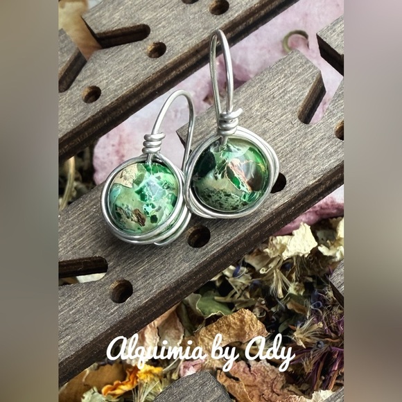 Alquimia Turquoise Teardrop Earrings - Picture 1 of 6